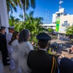 Gobernadora Graciela Domínguez presencia desfile conmemorativo al 216 aniversario del inicio de la Independencia de México.