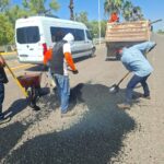 COMUN atiende 110 baches en una jornada y proyecta incrementar trabajos en vialidades de Los Mochis.